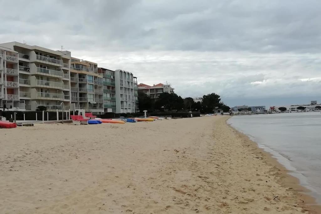 T2 1Ere Ligne Loggia Vue Mer 180 ° Parking Arcachon Buitenkant foto