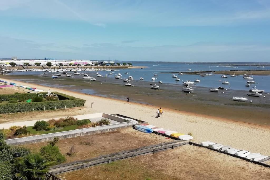T2 1Ere Ligne Loggia Vue Mer 180 ° Parking Arcachon Buitenkant foto